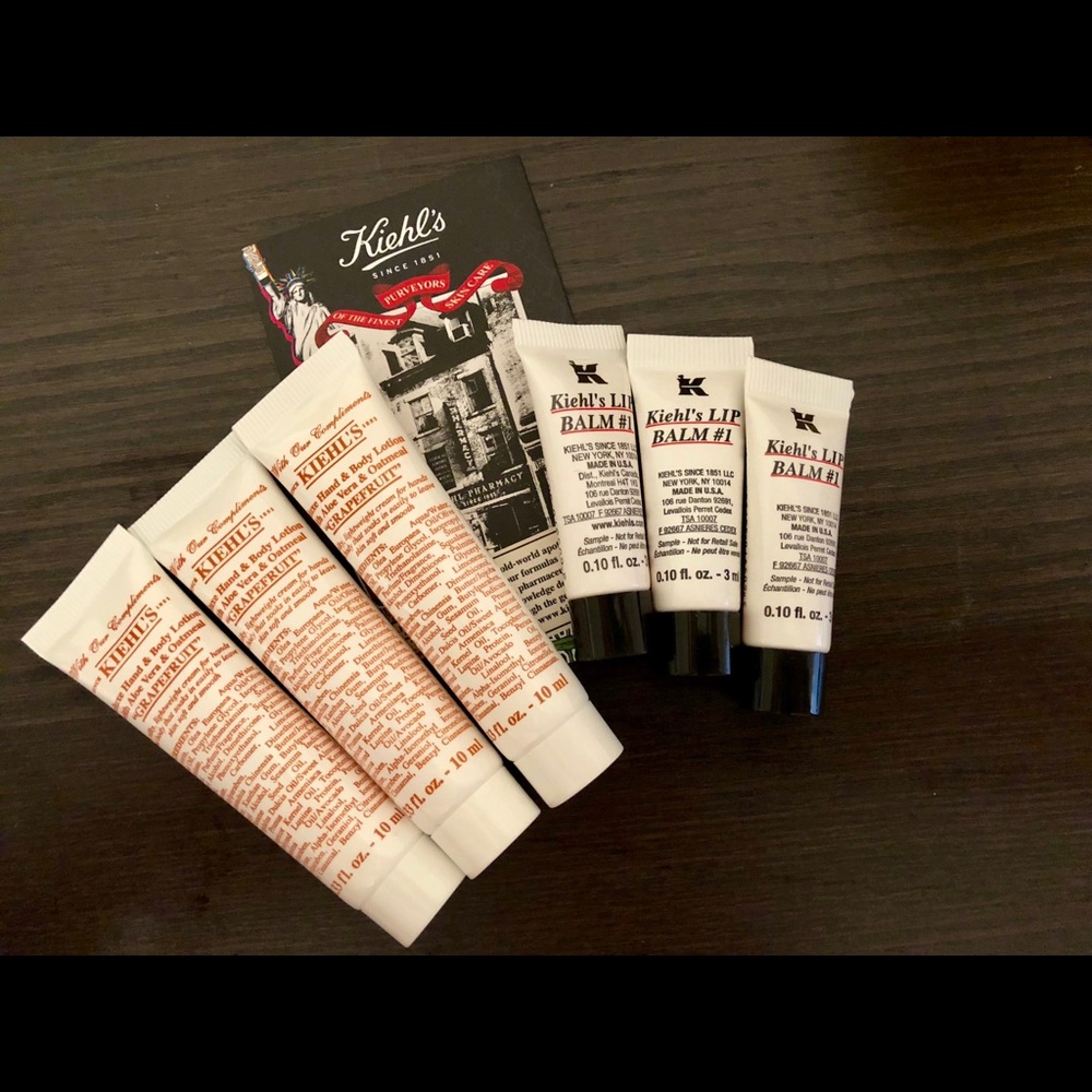KIEHLS Hand and Body Lotion + Lip Balms*sets of 3!